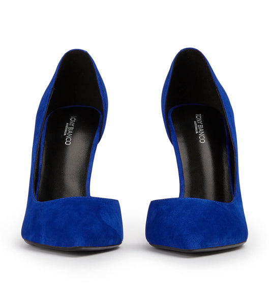 Tony Bianco Alyx Azure Suede 10.5cm Court Shoes Azure | MYJZR29506