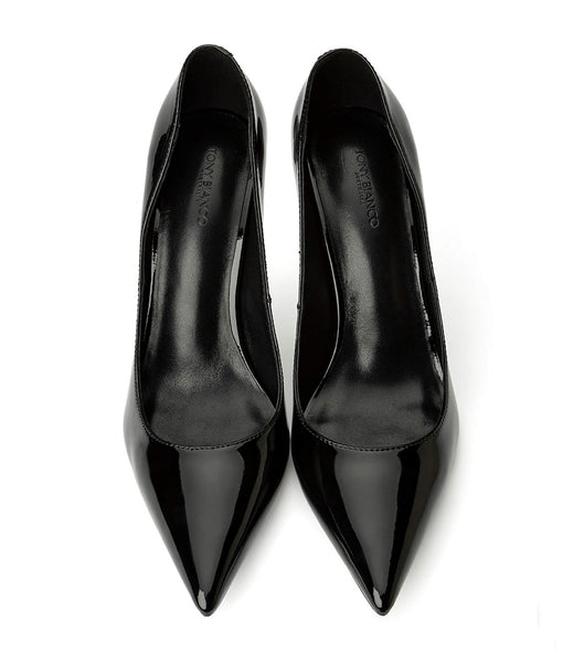 Tony Bianco Anja Black Patent 10.5cm Bling Heels Black | MYXMI42803