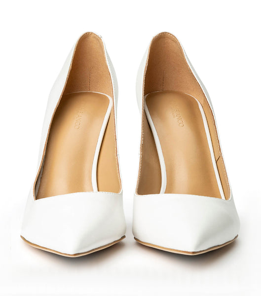 Tony Bianco Anja Milk Capretto 10.5cm Bling Heels White | QMYWA96458