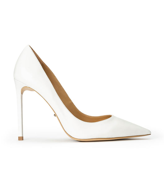 Tony Bianco Anja Milk Capretto 10.5cm Bling Heels White | QMYWA96458