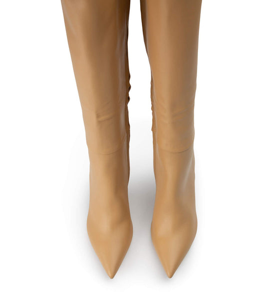 Tony Bianco Apollo Honey Nappa 10.5cm Stiletto Boots Orange | YMYVQ70499