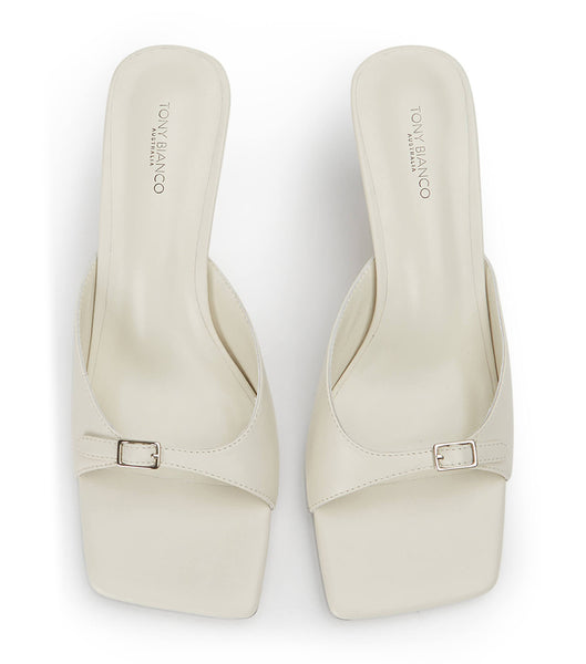 Tony Bianco Asar Dove Nappa 6.5cm Low Heels White | EMYHC40088