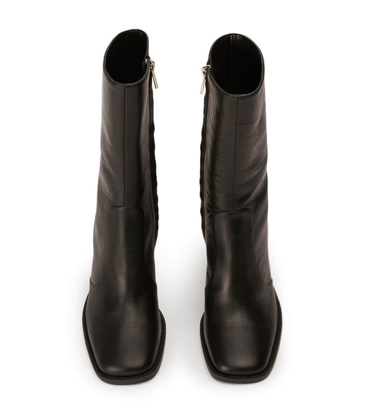 Tony Bianco Atlanta Black Venice 8.5cm Ankle Boots Black | UMYTG58899