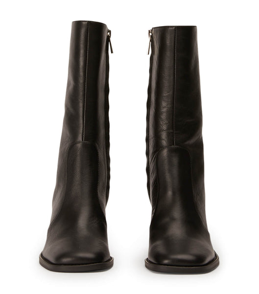 Tony Bianco Atlanta Black Venice 8.5cm Ankle Boots Black | UMYTG58899