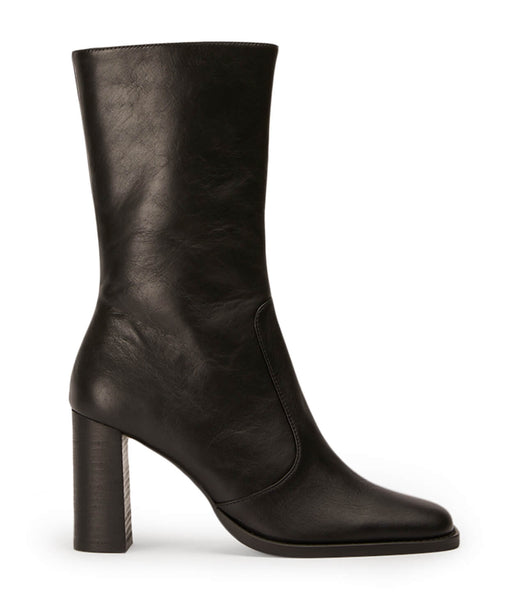 Tony Bianco Atlanta Black Venice 8.5cm Heeled Boots Black | EMYVG67291