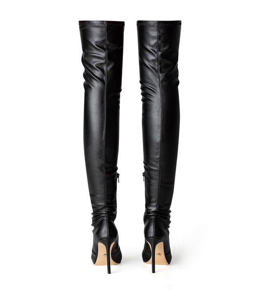 Tony Bianco Avah Black Venezia 10.5cm Stiletto Boots Black | SMYVO29438