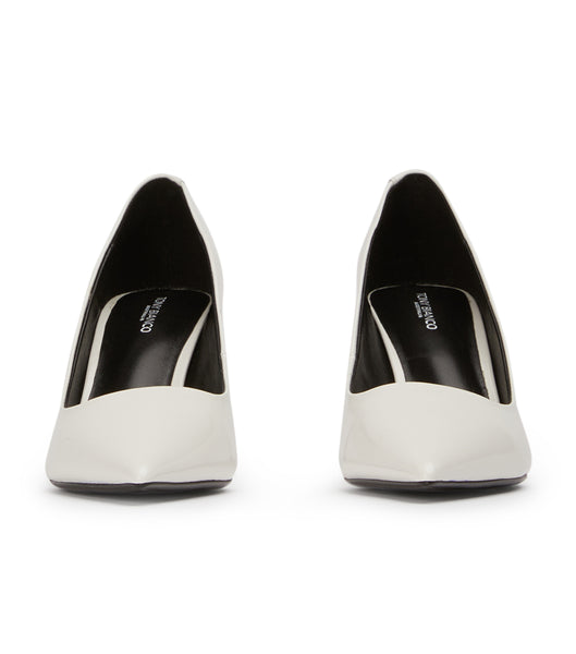 Tony Bianco Billy White Hi Shine 7.5cm Low Heels White | MYEAH22014