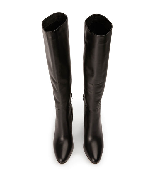 Tony Bianco Boss Black Como 9.5cm Mid Calf Boots Black | MYXBR39122