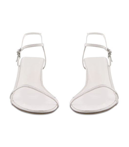 Tony Bianco Caprice White Kid 7cm Strappy Heels White | PMYQX23616
