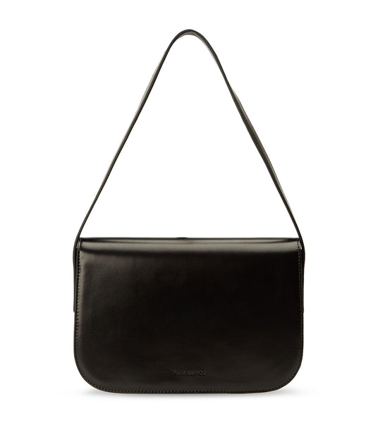 Tony Bianco Cecil Black Leather Shoulder Bag Accessories Black | ZMYMJ14035