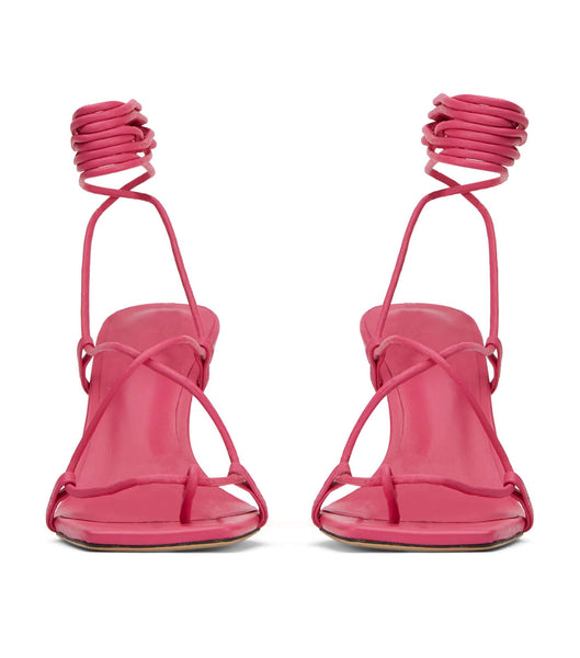 Tony Bianco Clarity Acid Pink 8.5cm Strappy Heels Pink | EMYVG56140