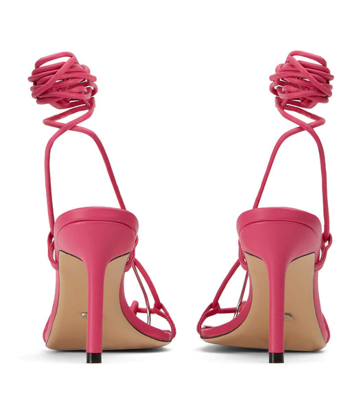 Tony Bianco Clarity Acid Pink 8.5cm Strappy Heels Pink | EMYVG56140