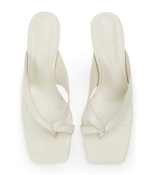 Tony Bianco Clover Dove Nappa 8.5cm Block Heels White | DMYKV92004
