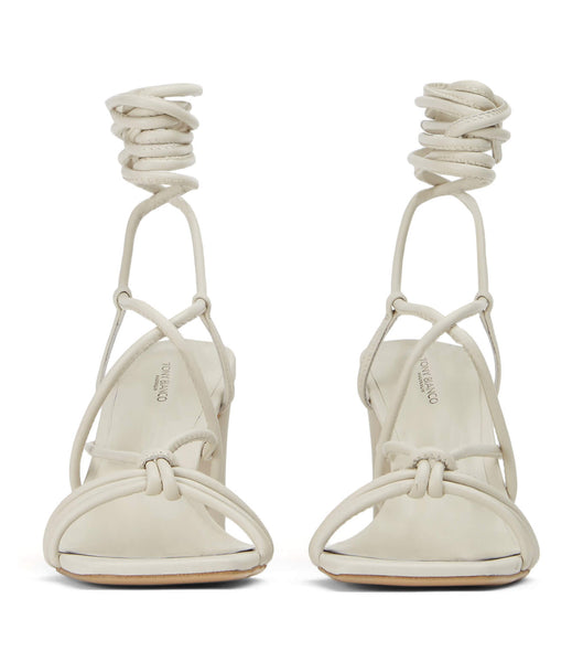 Tony Bianco Cyndi Dove Nappa 8.5cm Block Heels White | MMYHR24470