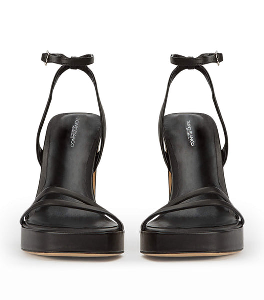 Tony Bianco Dandy Black Como 11.5cm Block Heels Black | ZMYMJ49071