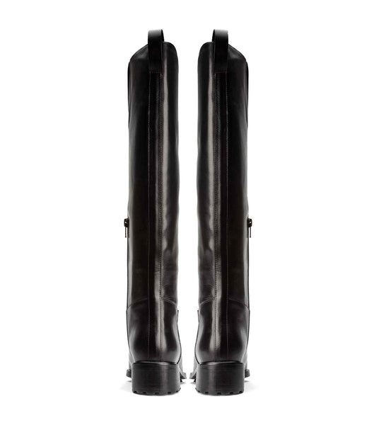 Tony Bianco Eleanor Black Como 4cm Mid Calf Boots Black | MYEGJ98426