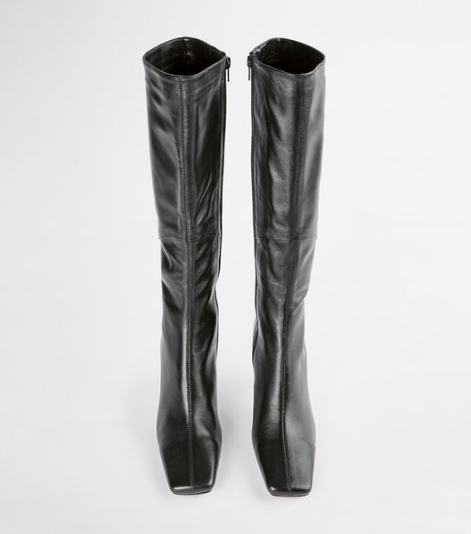 Tony Bianco Fantasy Black Venice 8cm Knee High Boots Black | UMYTG26513