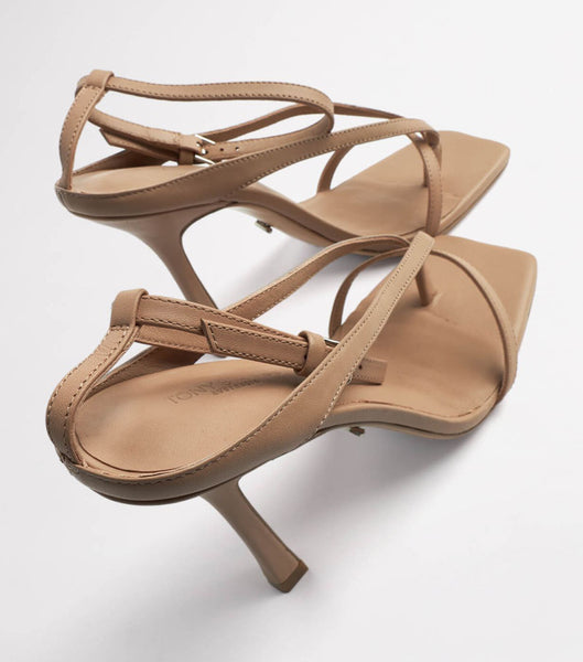 Tony Bianco Faythe Skin Sheep Nappa 10.5cm Strappy Heels Skin Color | AMYWC87123