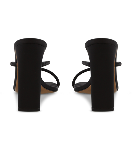 Tony Bianco Florence Black Galaxy 11cm Strappy Heels Black | UMYTG19034