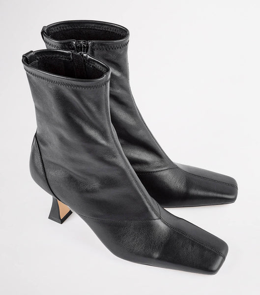 Tony Bianco Fomo Black Venice 8cm Heeled Boots Black | MMYFT32852