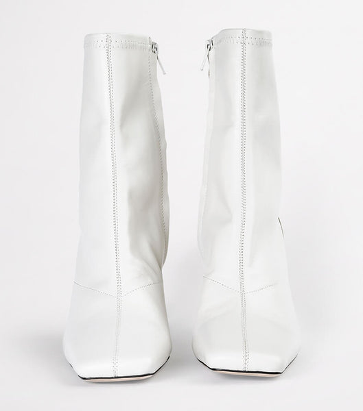 Tony Bianco Fomo Dove Nappa 8cm Stiletto Boots White | MYXBR61176
