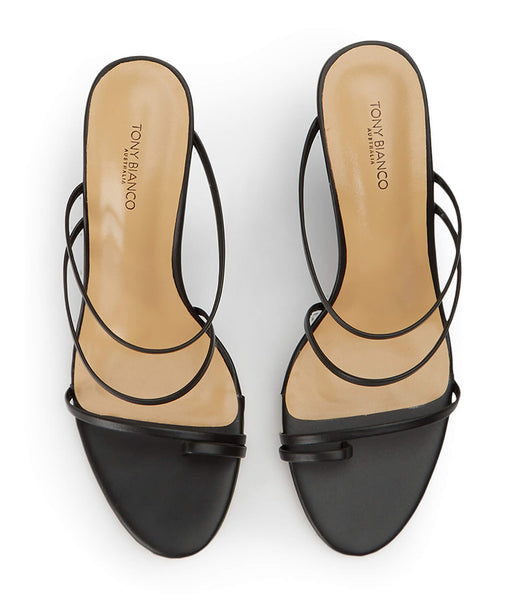 Tony Bianco Gaia Black Capretto 11cm Wedges Black | TMYPQ20460