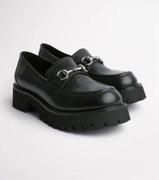 Tony Bianco Greer Black Como 4cm Loafers Black | PMYER68531