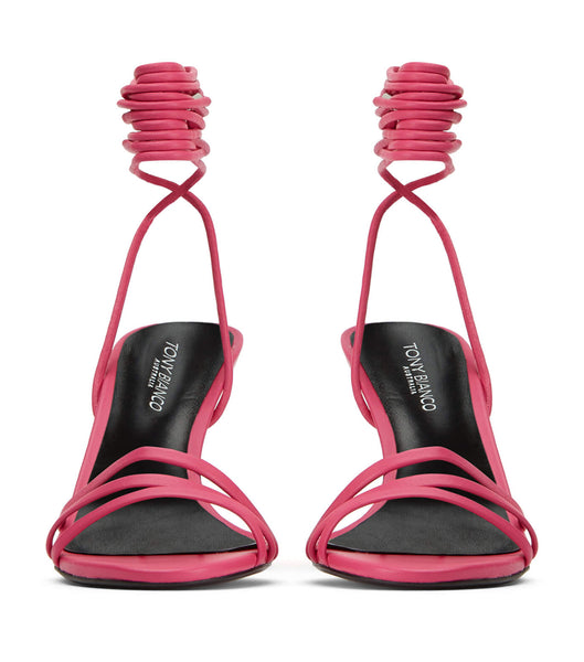 Tony Bianco Hailee Acid Pink 8.5cm Low Heels Pink | MYJZR47118