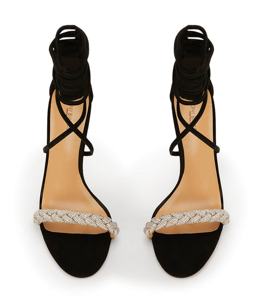 Tony Bianco Henley Black Suede 8.5cm Event Heels Black | MYCIF30798