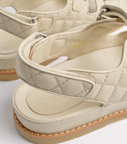 Tony Bianco Hiranni Vanilla Sheep Nappa 3.5cm Footbeds Light Yellow | MYQCS90655