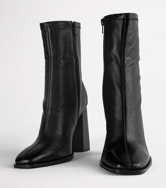 Tony Bianco Ines Black Como 10cm Ankle Boots Black | GMYEC62318