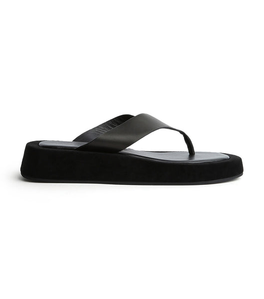 Tony Bianco Ives Black Como 3.5cm Footbeds Black | MYJZR93467