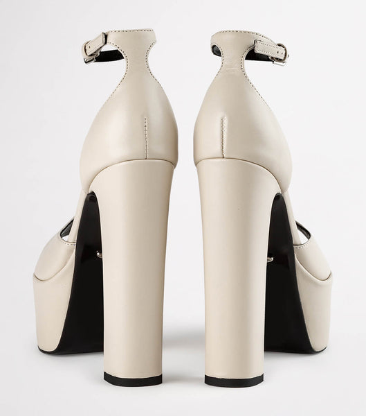 Tony Bianco Jayze Vanilla Nappa 14cm Event Heels Light Yellow | MYQAV48312