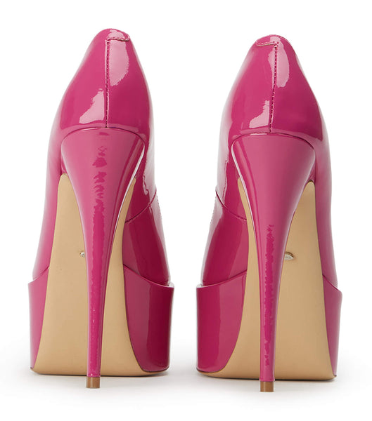 Tony Bianco Jolee Berry Patent 15cm Stiletto Heels Pink | DMYKV40031