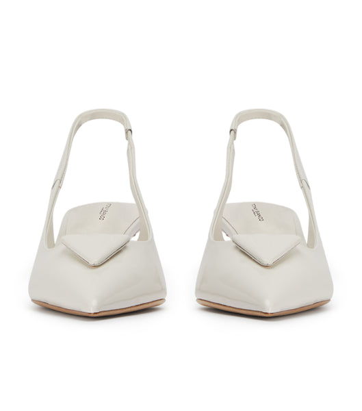 Tony Bianco Kimmy White Hi Shine 4.5cm Court Shoes White | MYXBR95016