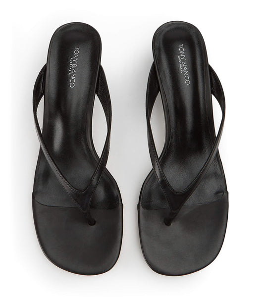 Tony Bianco Krista Black Nappa 5cm Stiletto Heels Black | PMYER74948