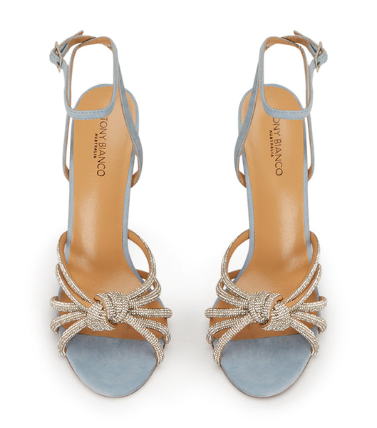 Tony Bianco Kyla Sky Suede 11cm Event Heels Blue | MYZDE71855