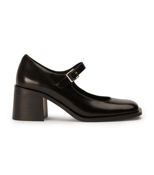 Tony Bianco Loure Black Hi Shine 6.5cm Loafers Black | MYXMI93716
