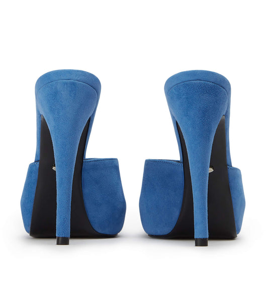 Tony Bianco Love Blue Suede 12cm Stiletto Heels Blue | MYEGJ58011