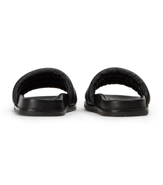 Tony Bianco Lucas Black Nappa 1.5cm Footbeds Black | MYNEJ77604