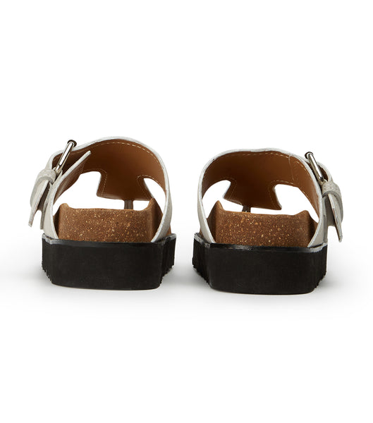 Tony Bianco Marlo Milk Suede 3cm Flat Sandals White | MYEAH93945