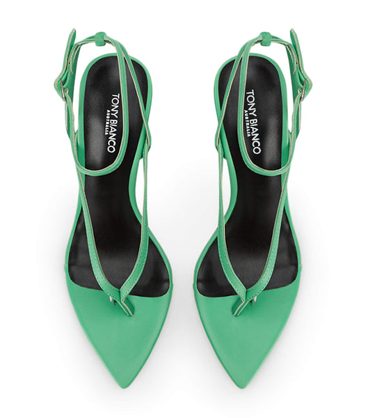 Tony Bianco Melina Acid Green 10.5cm Stiletto Heels Green | EMYHC29614