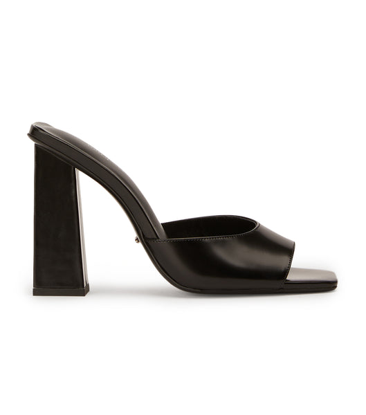 Tony Bianco Naja Black Hi Shine 10.5cm Block Heels Black | DMYKV42672