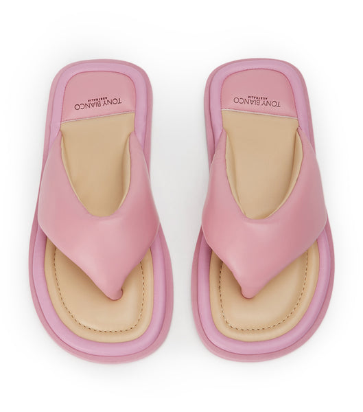 Tony Bianco Nikki Musk Nappa Slides Pink | MYCIF89874