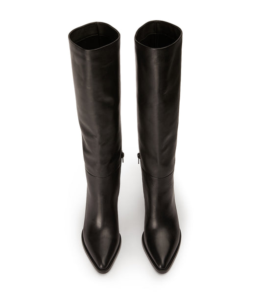 Tony Bianco Peppe Black Como 7.5cm Mid Calf Boots Black | QMYWA85421