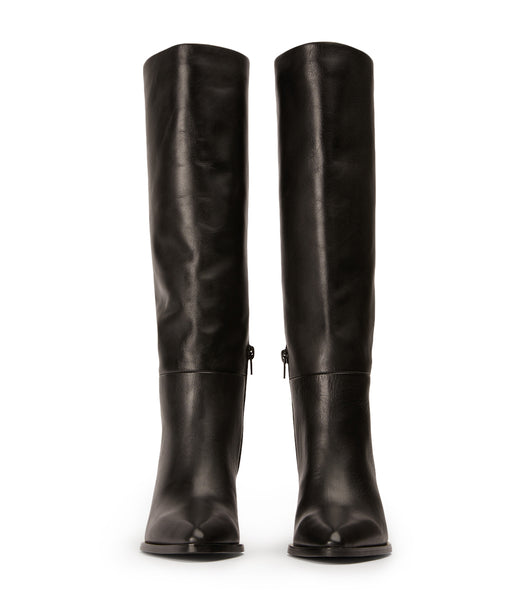 Tony Bianco Peppe Black Como 7.5cm Mid Calf Boots Black | QMYWA85421