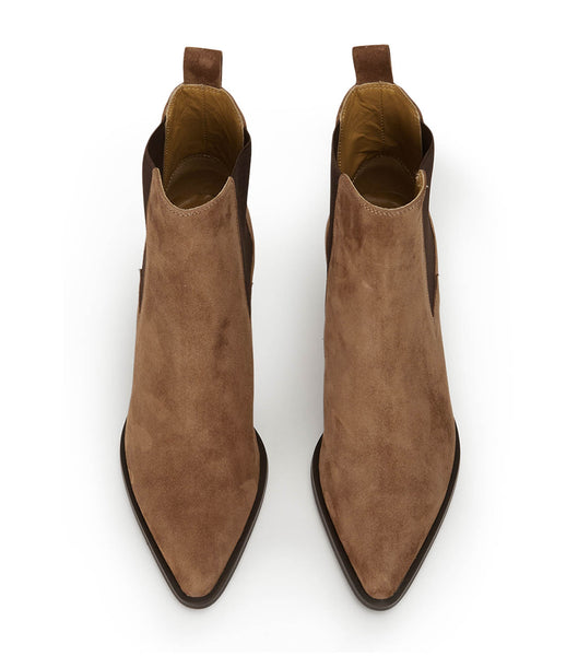 Tony Bianco Piston Saddle Suede 7.5cm Ankle Boots Brown | QMYWA12944