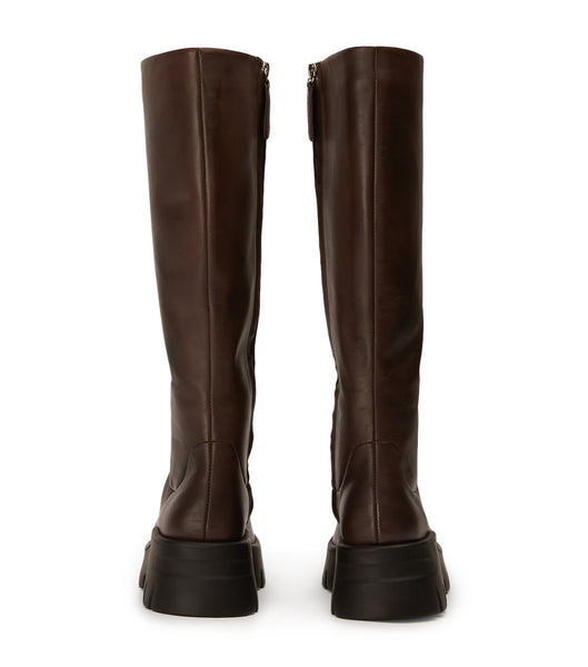 Tony Bianco Rage Choc Como 5.5cm Knee High Boots Chocolate | TMYWZ89525