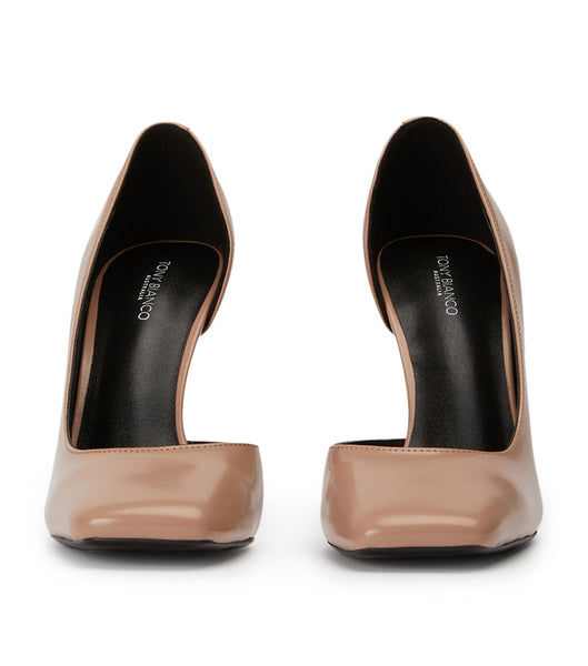 Tony Bianco Ramon Latte Hi Shine 10.5cm Stiletto Heels Beige | PMYQX68069