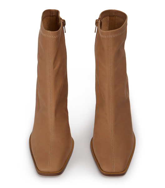 Tony Bianco Rover Caramel Diesel 8.5cm Stretch Boots Brown | GMYUC72019